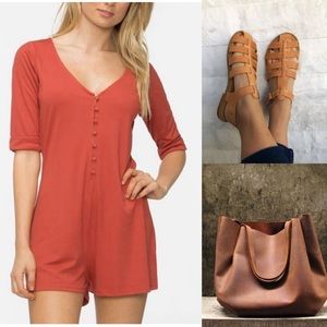 Tavik Rust Skye Henley Romper